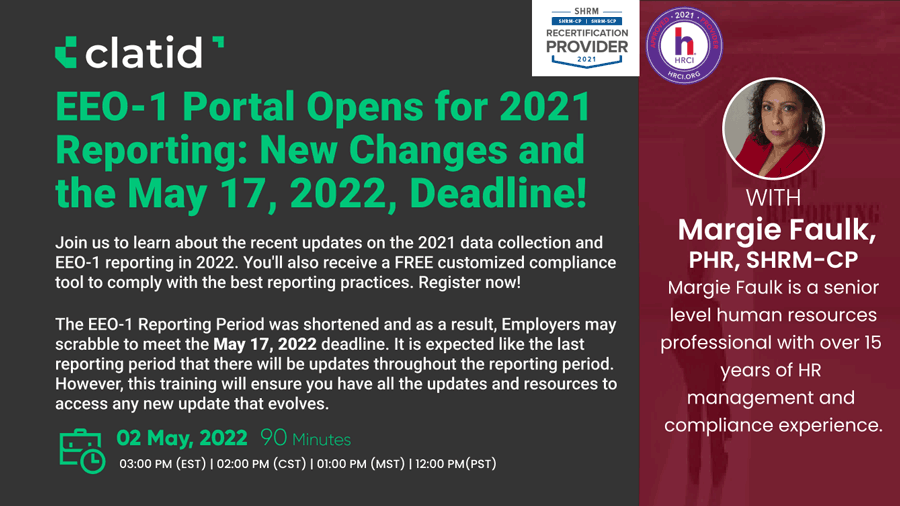 EEO1 Portal Opens for 2021 Reporting New Changes and the May 17, 2022